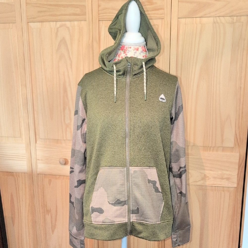 Burton Green Camo Hoodie